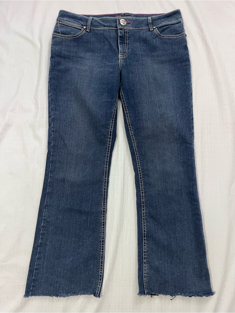 Wrangler Dark Blue Flare Jeans for Women size 13/14